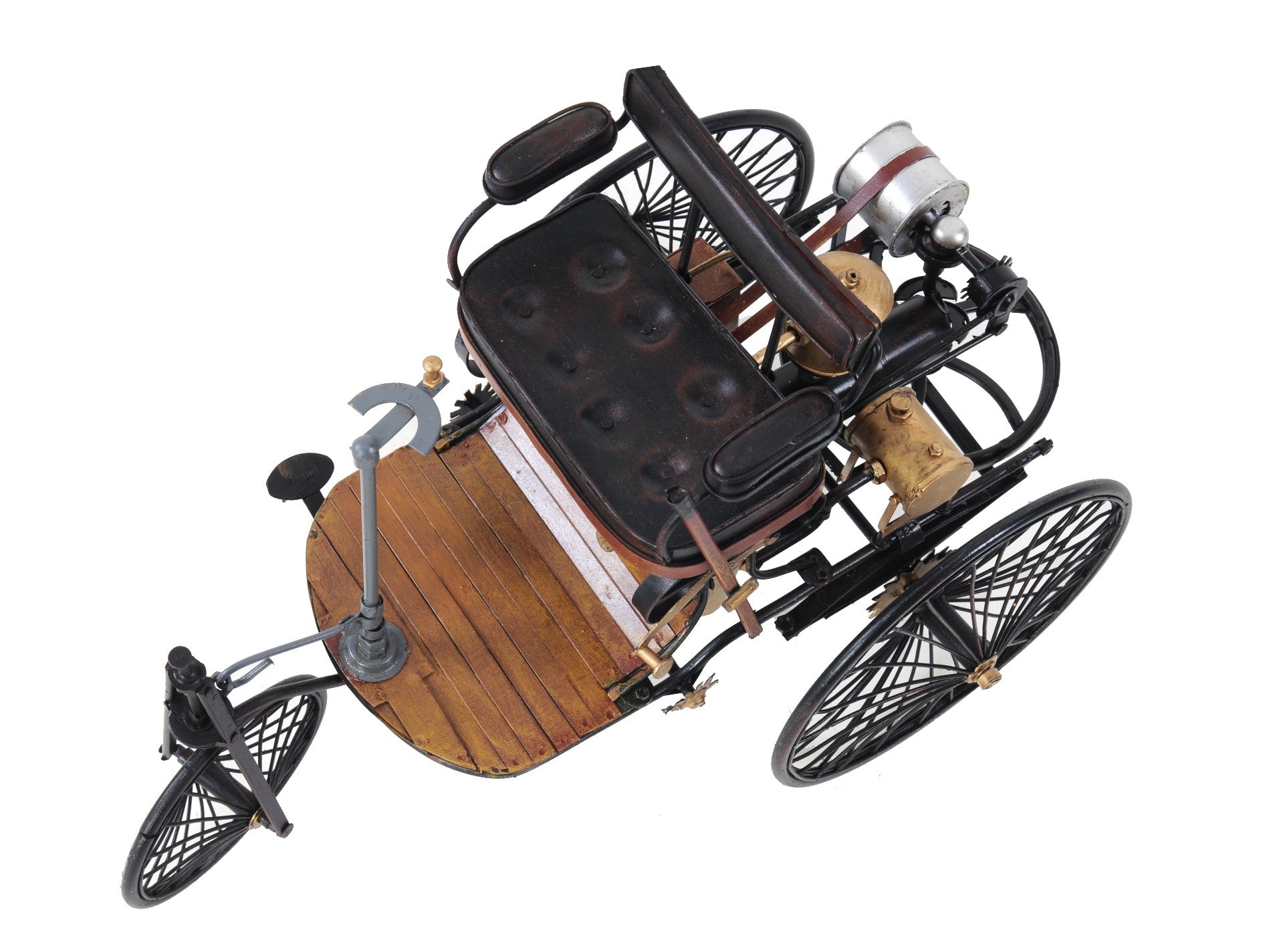 c1886 Three Wheeled Mercedes Benz Motor Car Sculpture By Homeroots | Sculptures | Modishstore - 8