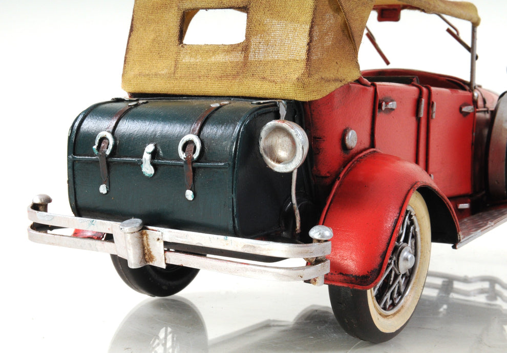 c1933 Vintage Red Duesenberg Model J Sculpture By Homeroots | Sculptures | Modishstore - 6