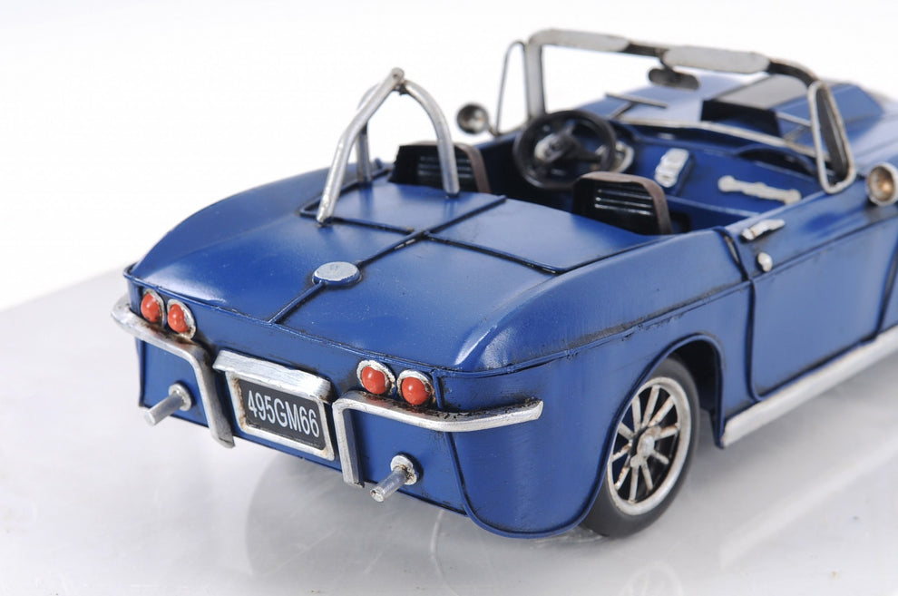 Blue Corvette Stingray Sculpture By Homeroots | Sculptures | Modishstore - 7