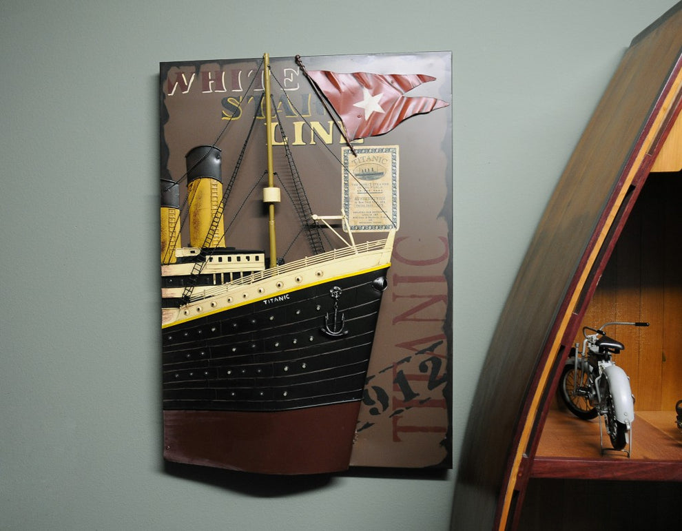 1912 RMS Titanic 3D Front Bow Painting By Homeroots | Sculptures | Modishstore - 4