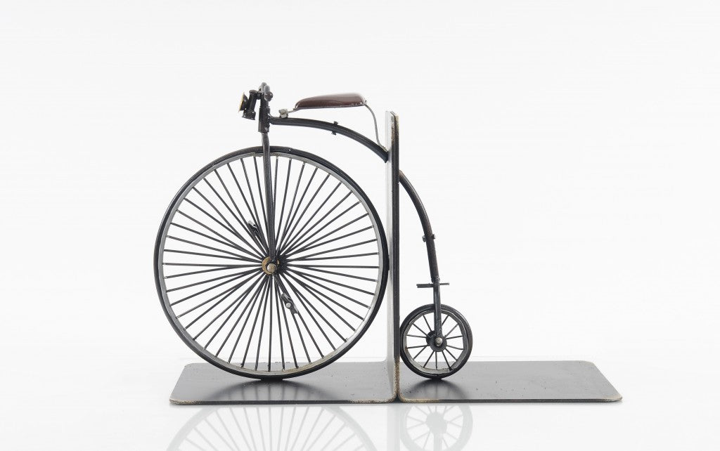 c1870 High Wheeler Bicycle Bookends By Homeroots | Sculptures | Modishstore