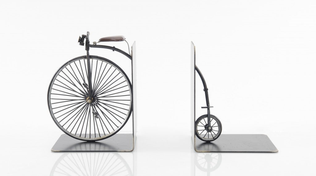 c1870 High Wheeler Bicycle Bookends By Homeroots | Sculptures | Modishstore - 4