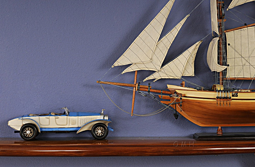 c1928 Sports Rolls Royce Phantom Car Model Sculpture By Homeroots | Sculptures | Modishstore - 6