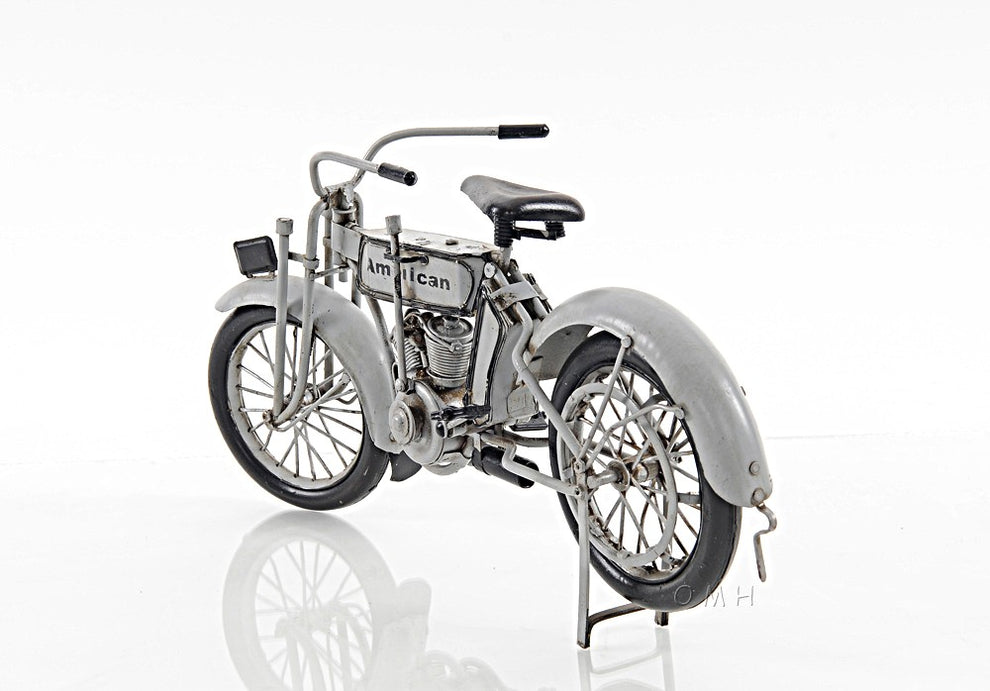 c1911 Harley-Davidson V-Twin Motorcycle Model Sculpture By Homeroots | Sculptures | Modishstore - 3