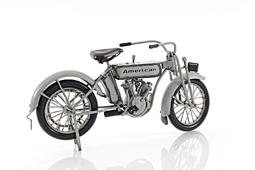 c1911 Harley-Davidson V-Twin Motorcycle Model Sculpture By Homeroots | Sculptures | Modishstore - 4