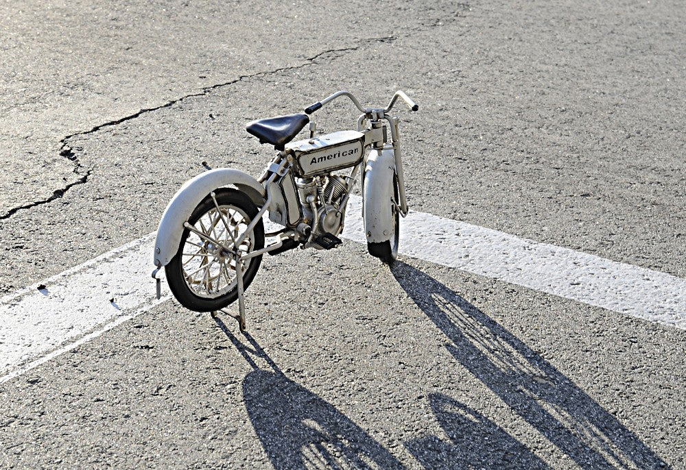c1911 Harley-Davidson V-Twin Motorcycle Model Sculpture By Homeroots | Sculptures | Modishstore - 5