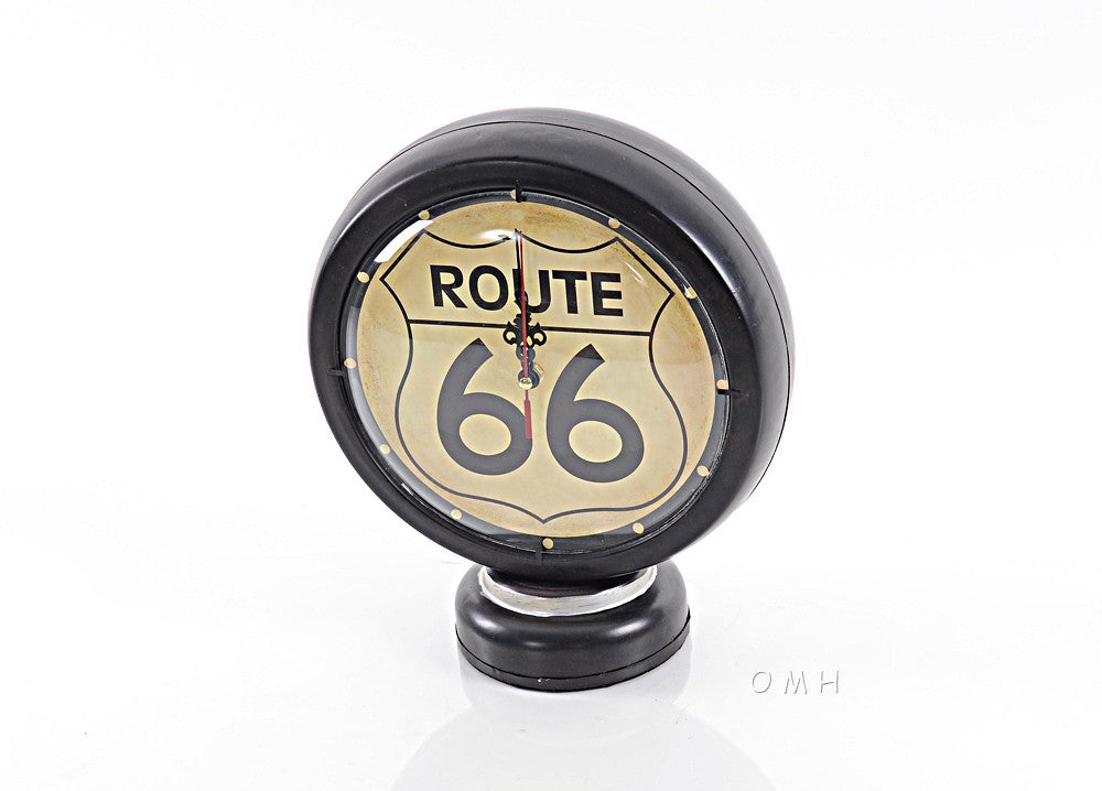 Route 66 Clock By Homeroots | Sculptures | Modishstore - 2