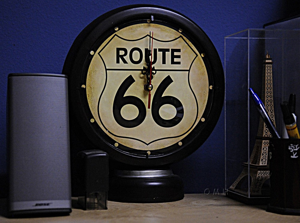 Route 66 Clock By Homeroots | Sculptures | Modishstore - 5