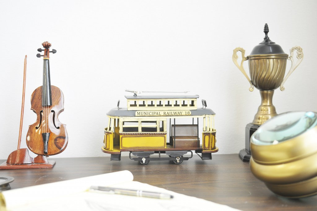 Railway Cable Car Sculpture By Homeroots | Sculptures | Modishstore - 4