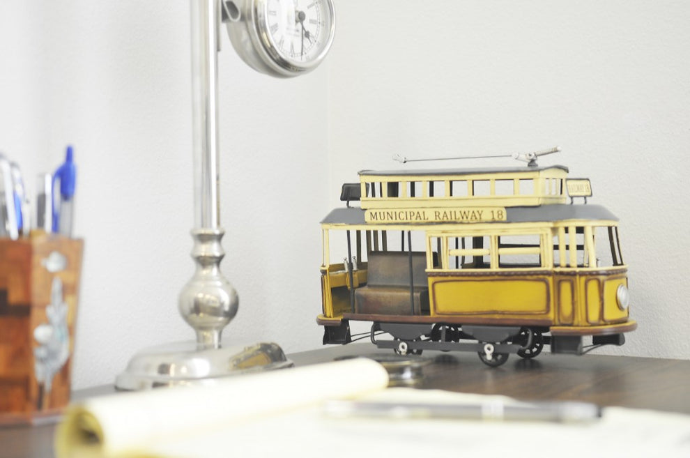 Railway Cable Car Sculpture By Homeroots | Sculptures | Modishstore - 5