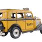 c1933 Vintage Checker Taxi Cab Model Sculpture By Homeroots | Sculptures | Modishstore - 4