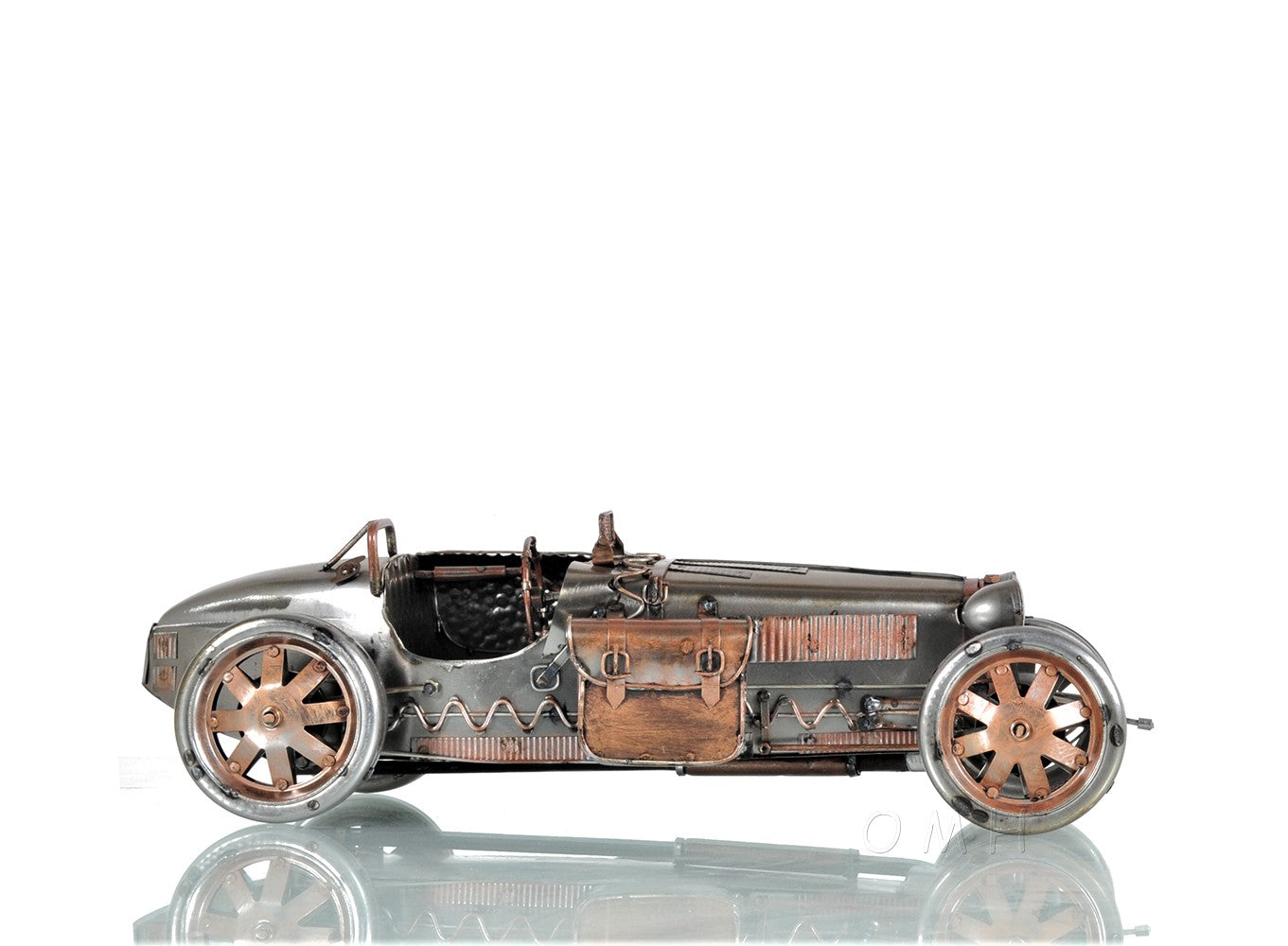 c1924 Bugatti Bronze and Silver Racecar Model Sculpture By Homeroots | Sculptures | Modishstore - 8