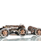 c1924 Bugatti Bronze and Silver Open Frame Racecar Sculpture By Homeroots | Sculptures | Modishstore - 4