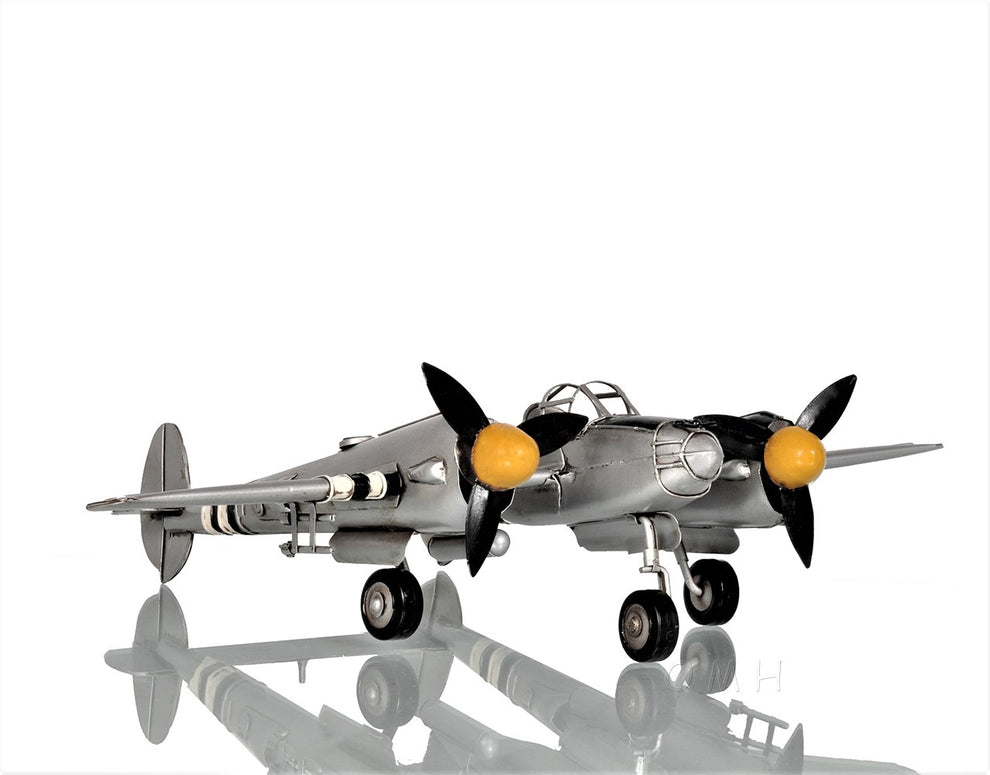 c1941 Lockheed P-38 Lightning Fighter Sculpture By Homeroots | Sculptures | Modishstore - 3
