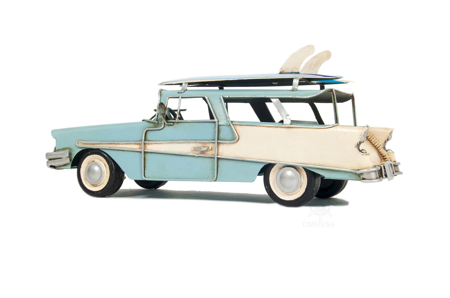 c1957 Blue Ford Country Squire Station Wagon Sculpture By Homeroots | Sculptures | Modishstore - 3