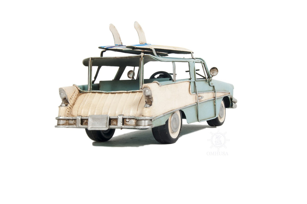 c1957 Blue Ford Country Squire Station Wagon Sculpture By Homeroots | Sculptures | Modishstore - 5