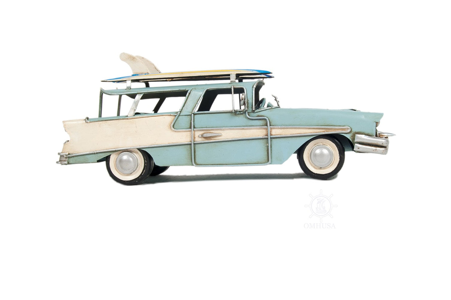 c1957 Blue Ford Country Squire Station Wagon Sculpture By Homeroots | Sculptures | Modishstore - 7