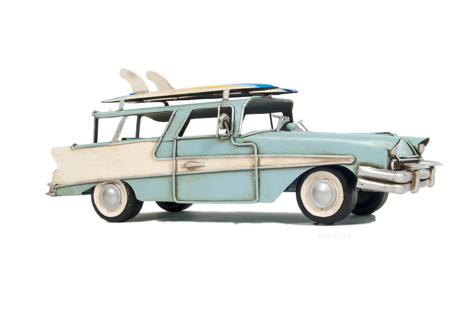 c1957 Blue Ford Country Squire Station Wagon Sculpture By Homeroots | Sculptures | Modishstore - 8