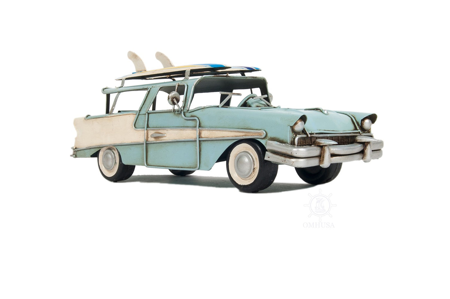 c1957 Blue Ford Country Squire Station Wagon Sculpture By Homeroots | Sculptures | Modishstore - 9