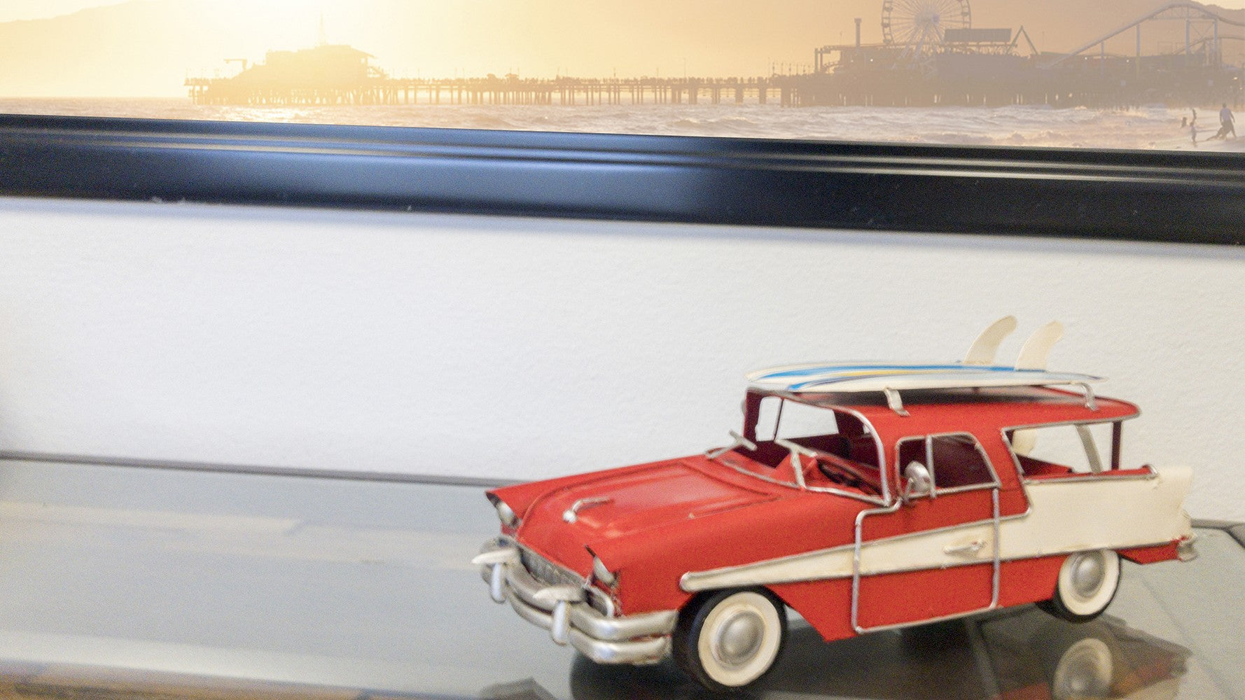 c1957 Blue Ford Country Squire Station Wagon Sculpture By Homeroots | Sculptures | Modishstore - 17