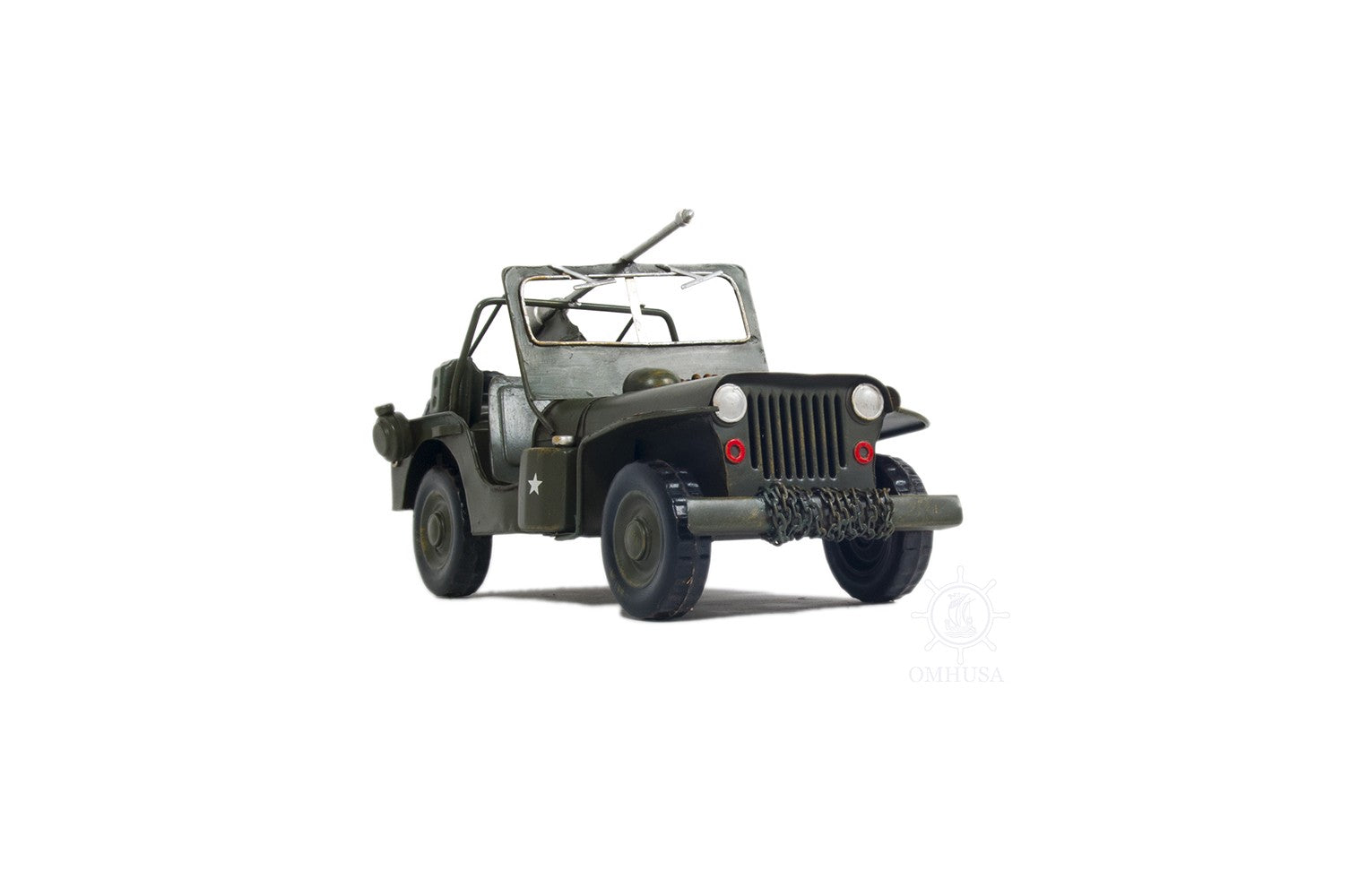 c1941 Green Willys MB Overland Jeep By Homeroots | Sculptures | Modishstore - 3