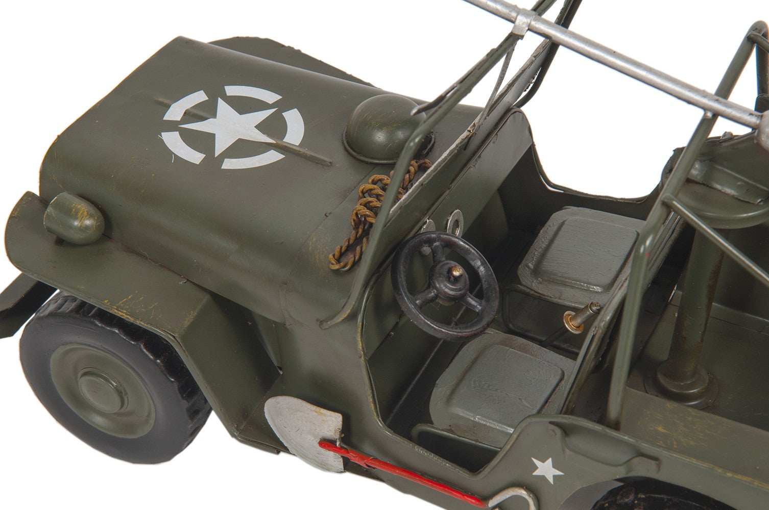 c1941 Green Willys MB Overland Jeep By Homeroots | Sculptures | Modishstore - 9