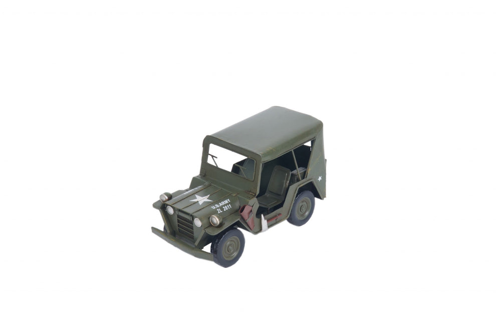 Willys Quad Overland Jeep Sculpture By Homeroots | Sculptures | Modishstore - 2