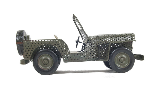 c1945 Willys CJ-2A Overland Jeep Sculpture By Homeroots | Sculptures | Modishstore