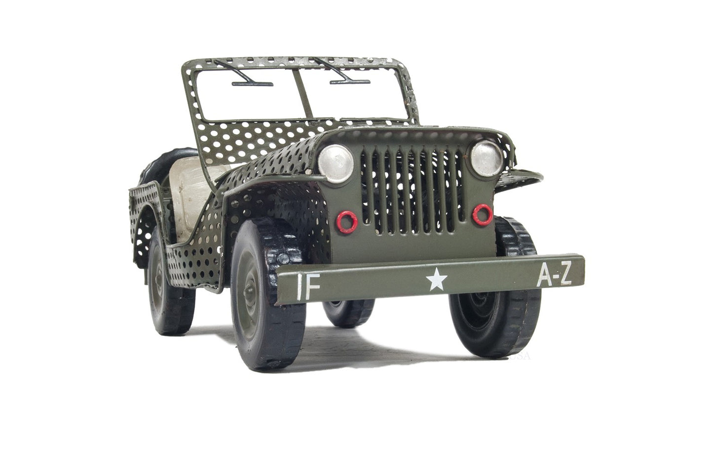 c1945 Willys CJ-2A Overland Jeep Sculpture By Homeroots | Sculptures | Modishstore - 3