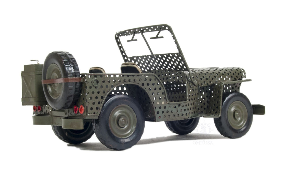 c1945 Willys CJ-2A Overland Jeep Sculpture By Homeroots | Sculptures | Modishstore - 5