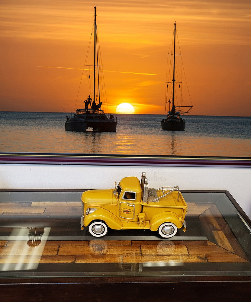 c1926 Pennzoil Tow Truck Yellow Model Sculpture By Homeroots | Sculptures | Modishstore - 3