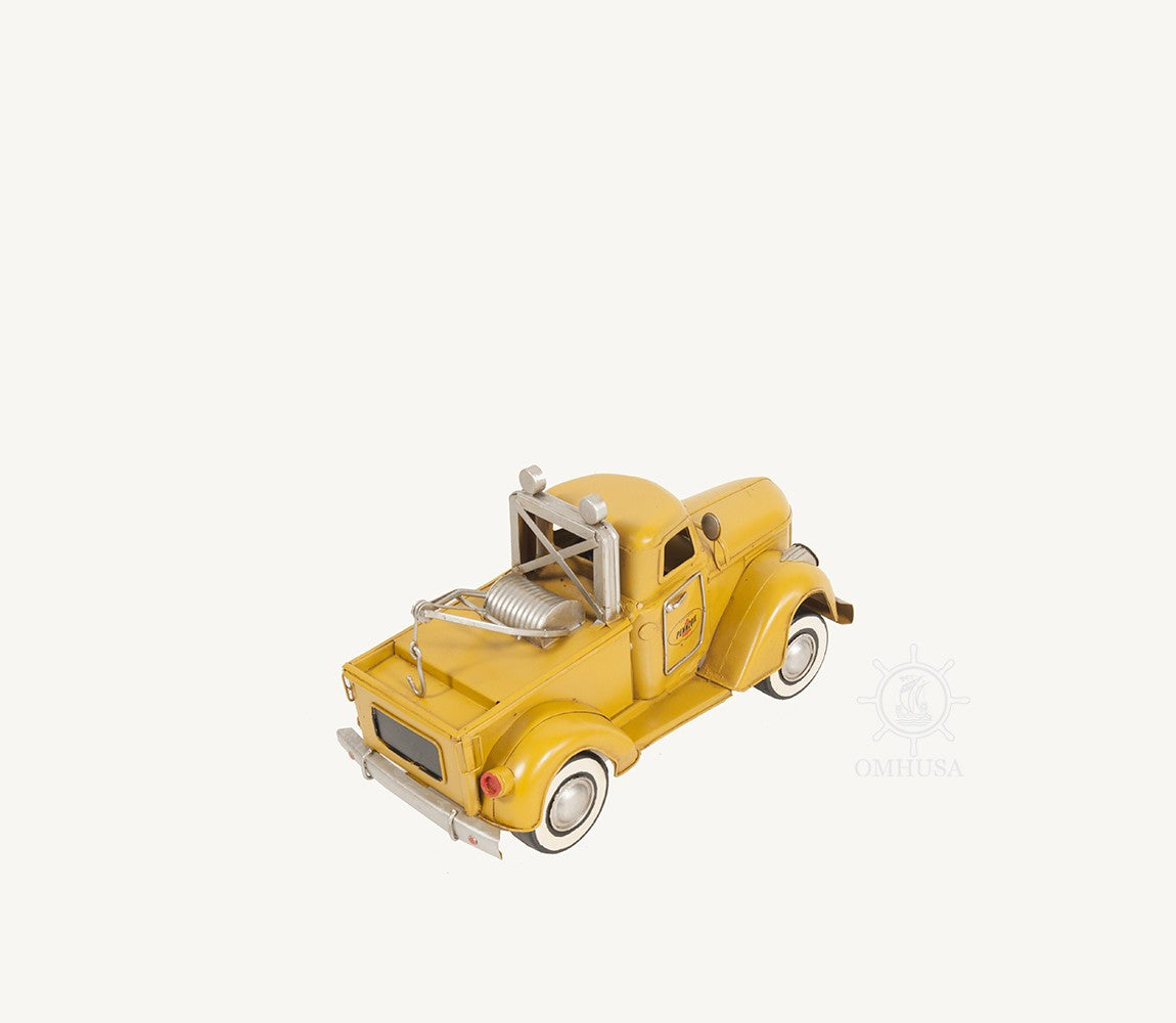 c1926 Pennzoil Tow Truck Yellow Model Sculpture By Homeroots | Sculptures | Modishstore - 9