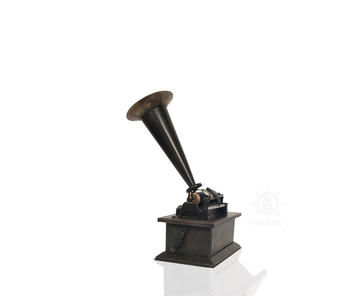 c1901 Edison Standard Phonograph Replica Sculpture By Homeroots | Sculptures | Modishstore - 4