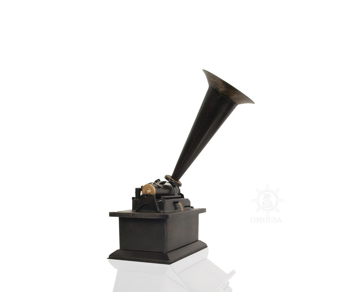c1901 Edison Standard Phonograph Replica Sculpture By Homeroots | Sculptures | Modishstore - 5