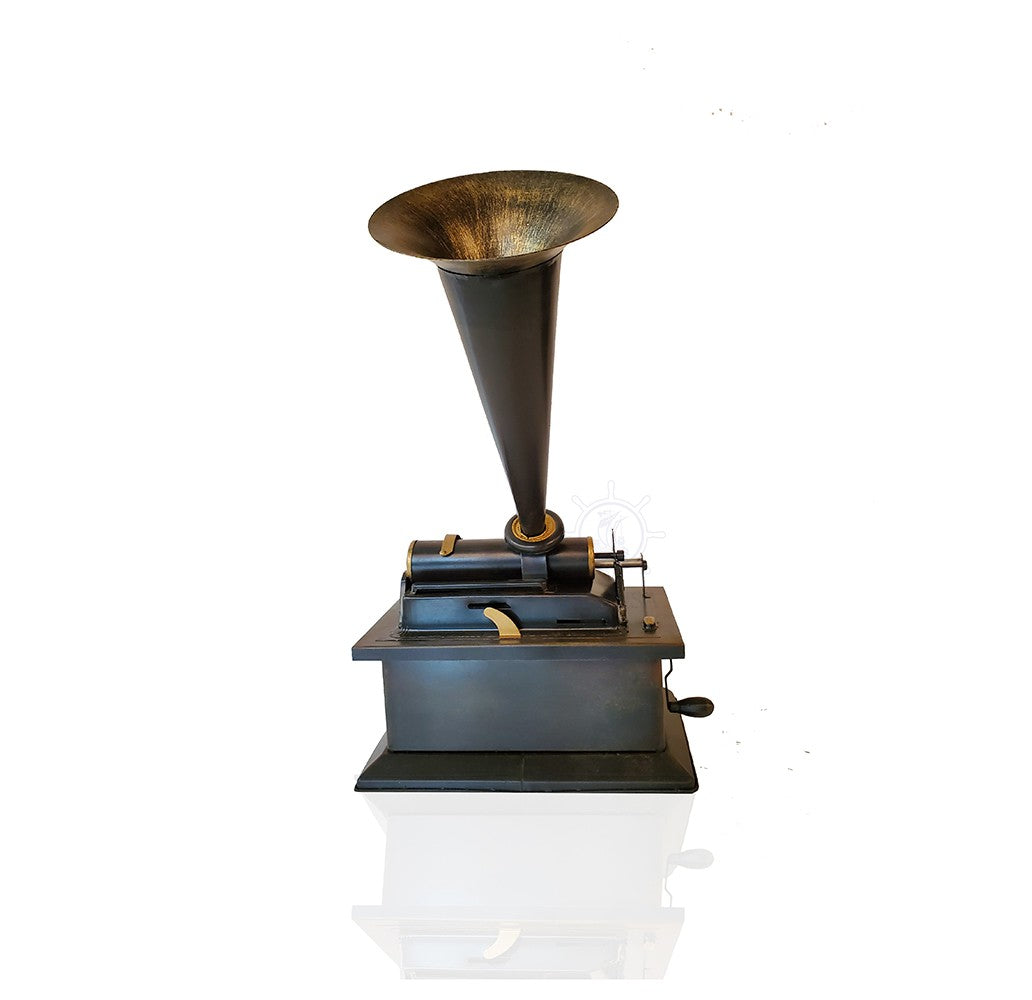c1901 Edison Standard Phonograph Replica Sculpture By Homeroots | Sculptures | Modishstore - 7