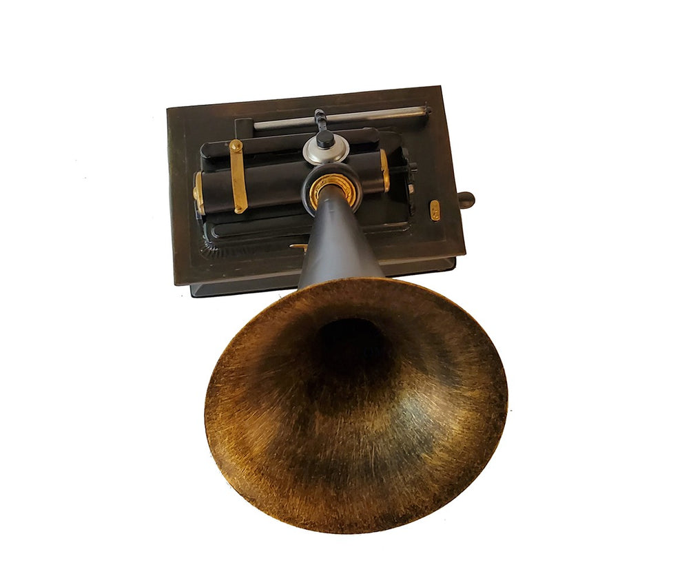 c1901 Edison Standard Phonograph Replica Sculpture By Homeroots | Sculptures | Modishstore - 9