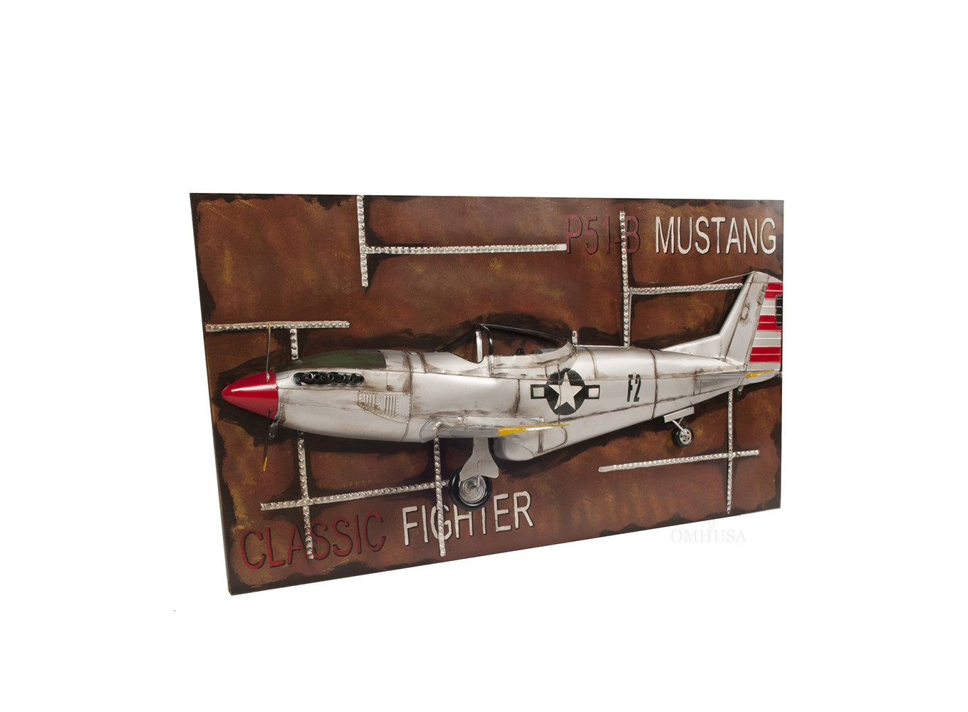 c1943 Grey Mustang P51 Frame By Homeroots | Sculptures | Modishstore