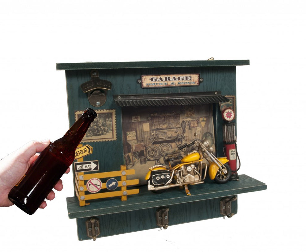 Vintage Harley Garage Key Organizer By Homeroots | Sculptures | Modishstore - 4
