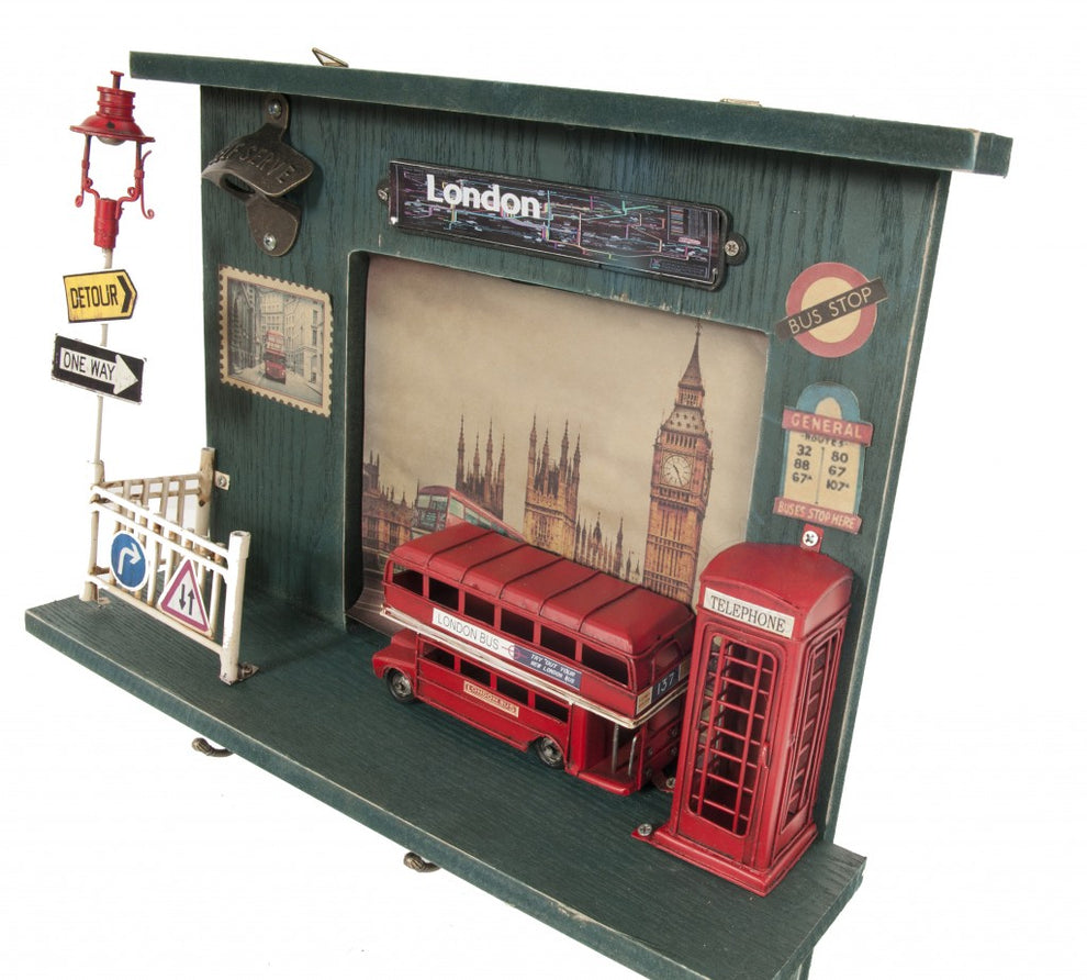 Vintage London Double Decker Key Organizer By Homeroots | Sculptures | Modishstore - 4