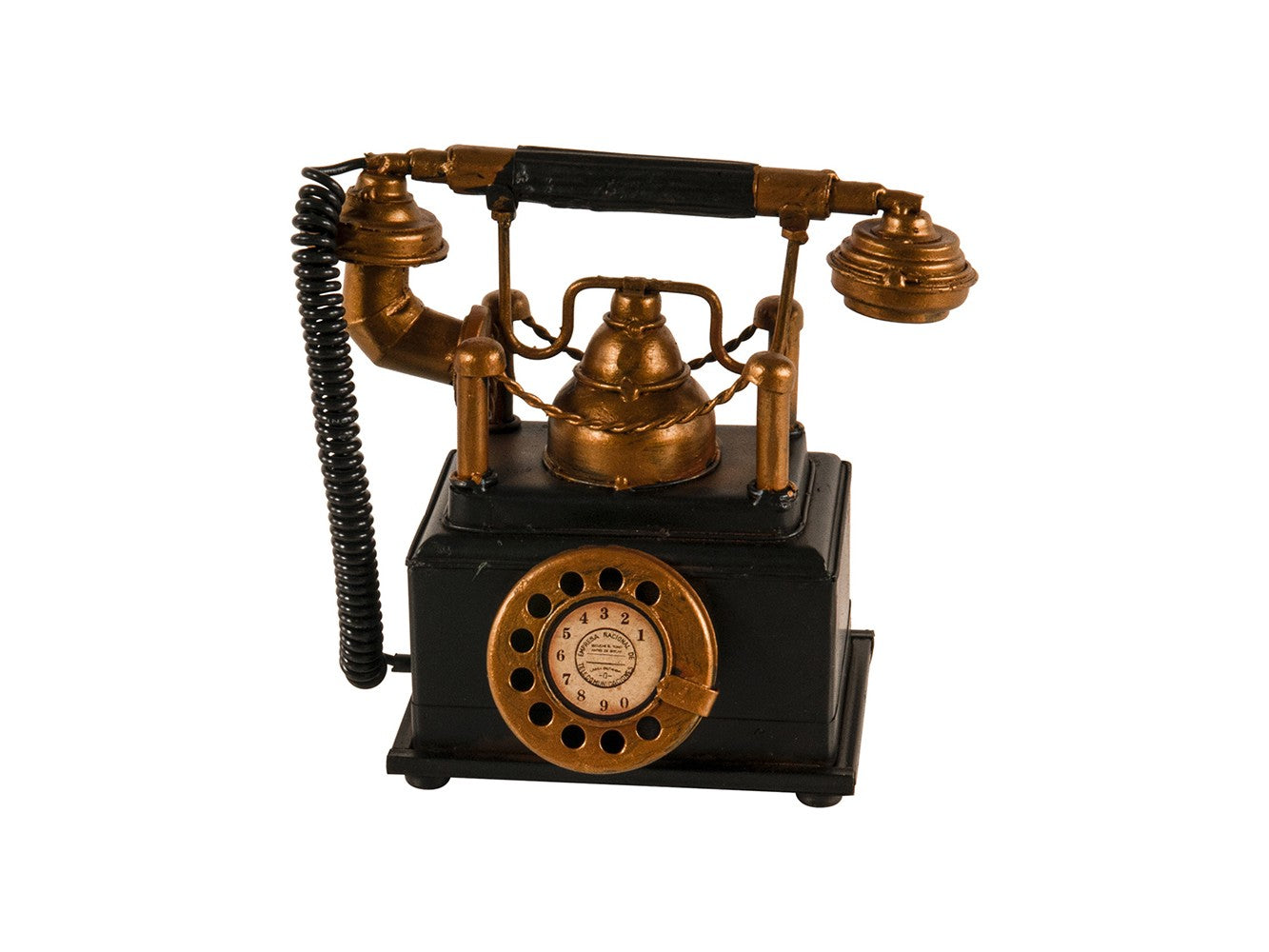 Vintage Telephone Coin Bank By Homeroots | Sculptures | Modishstore