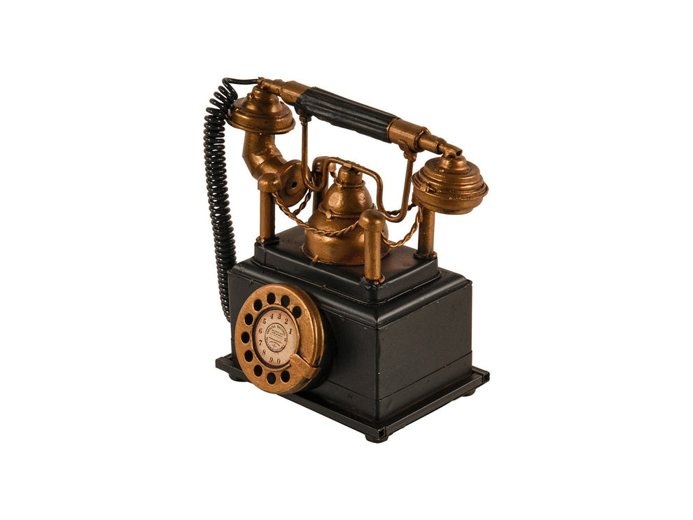 Vintage Telephone Coin Bank By Homeroots | Sculptures | Modishstore - 4