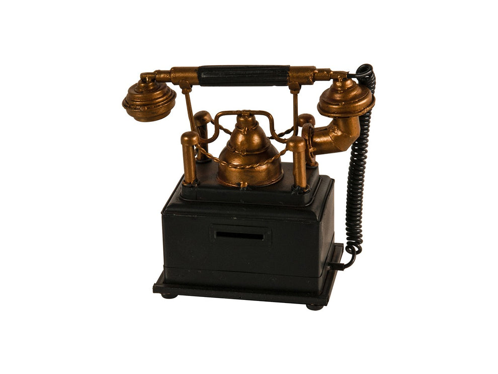Vintage Telephone Coin Bank By Homeroots | Sculptures | Modishstore - 6