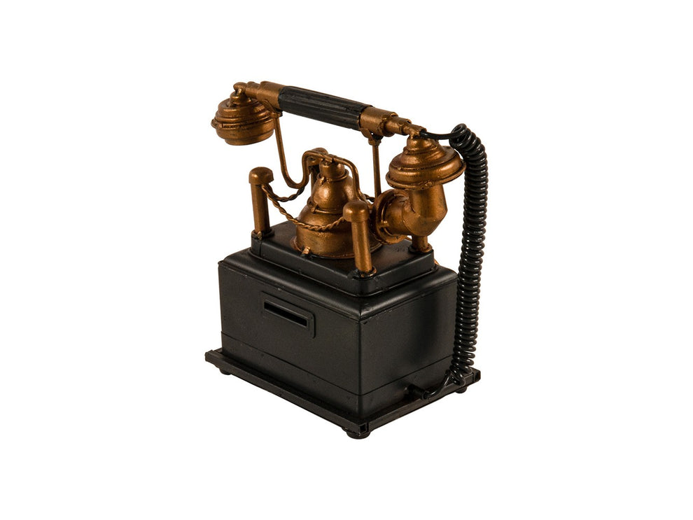 Vintage Telephone Coin Bank By Homeroots | Sculptures | Modishstore - 7