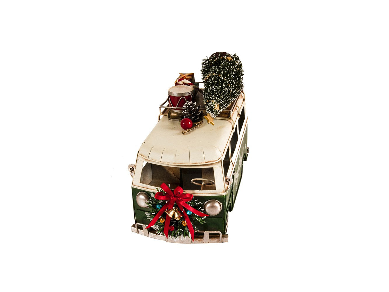 c1960s Volkswagen Christmas Bus Sculpture By Homeroots | Sculptures | Modishstore - 3
