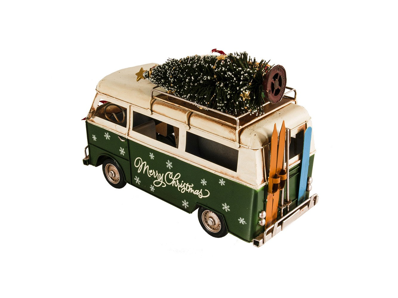 c1960s Volkswagen Christmas Bus Sculpture By Homeroots | Sculptures | Modishstore - 6