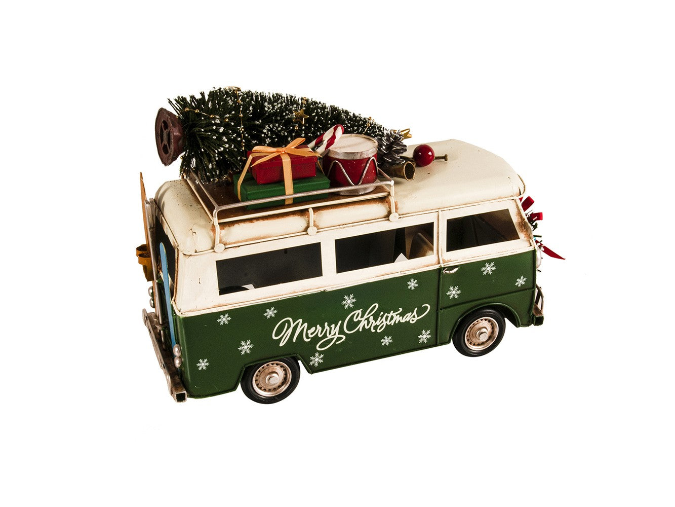 c1960s Volkswagen Christmas Bus Sculpture By Homeroots | Sculptures | Modishstore - 8