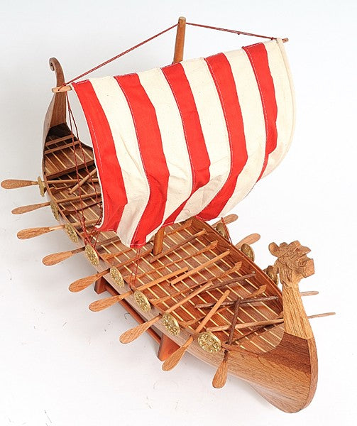 Drakkar Viking Large Ship Model By Homeroots | Sculptures | Modishstore - 2