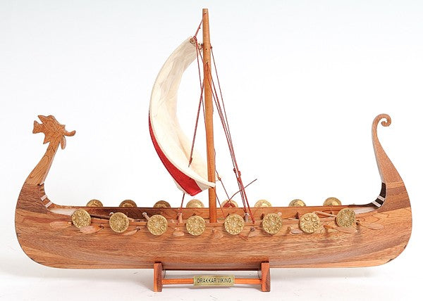 Drakkar Viking Large Ship Model By Homeroots | Sculptures | Modishstore - 3