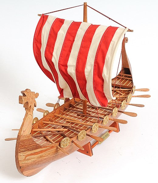 Drakkar Viking Large Ship Model By Homeroots | Sculptures | Modishstore - 6