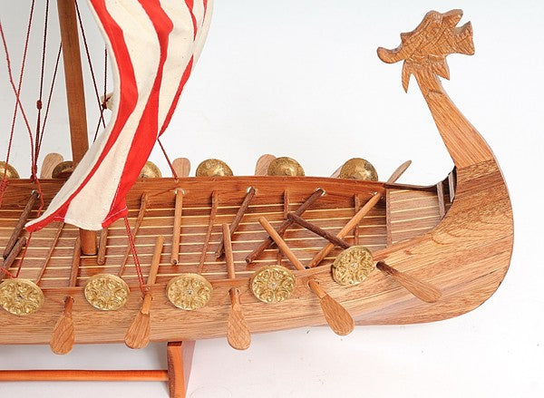 Drakkar Viking Large Ship Model By Homeroots | Sculptures | Modishstore - 9
